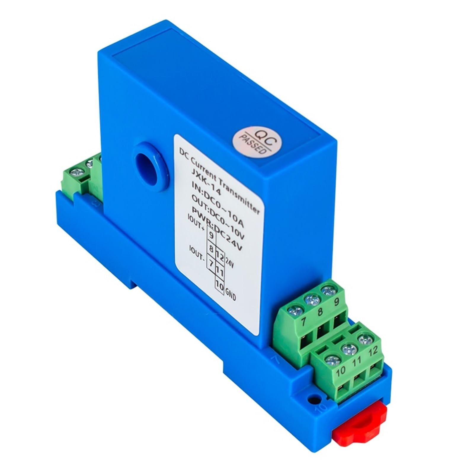 QRUYHBAJU Pressure transducer 4-20mA Current Sensor 0-200A Current Transducer 0-10V Hall Effect Current Transmitter 8mm Hole Voltage DC24V(0-10v,AC0-25A)