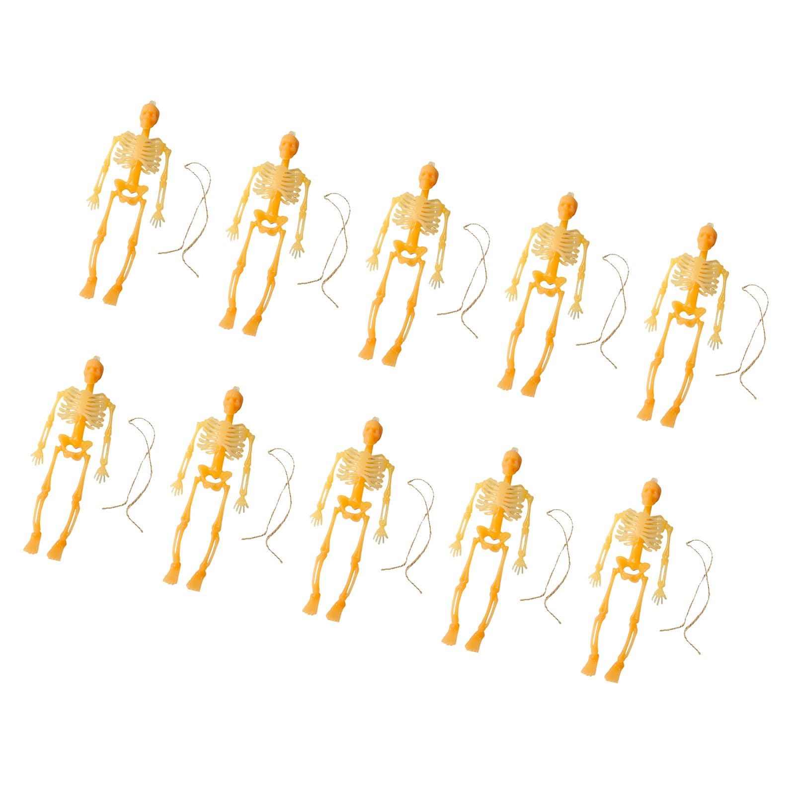 Oxxggkao 10PCS Halloween Skeletons Figurine Decoration Props with Realistic Detail Set for Indoor Outdoor Use Halloween Framework Decorations