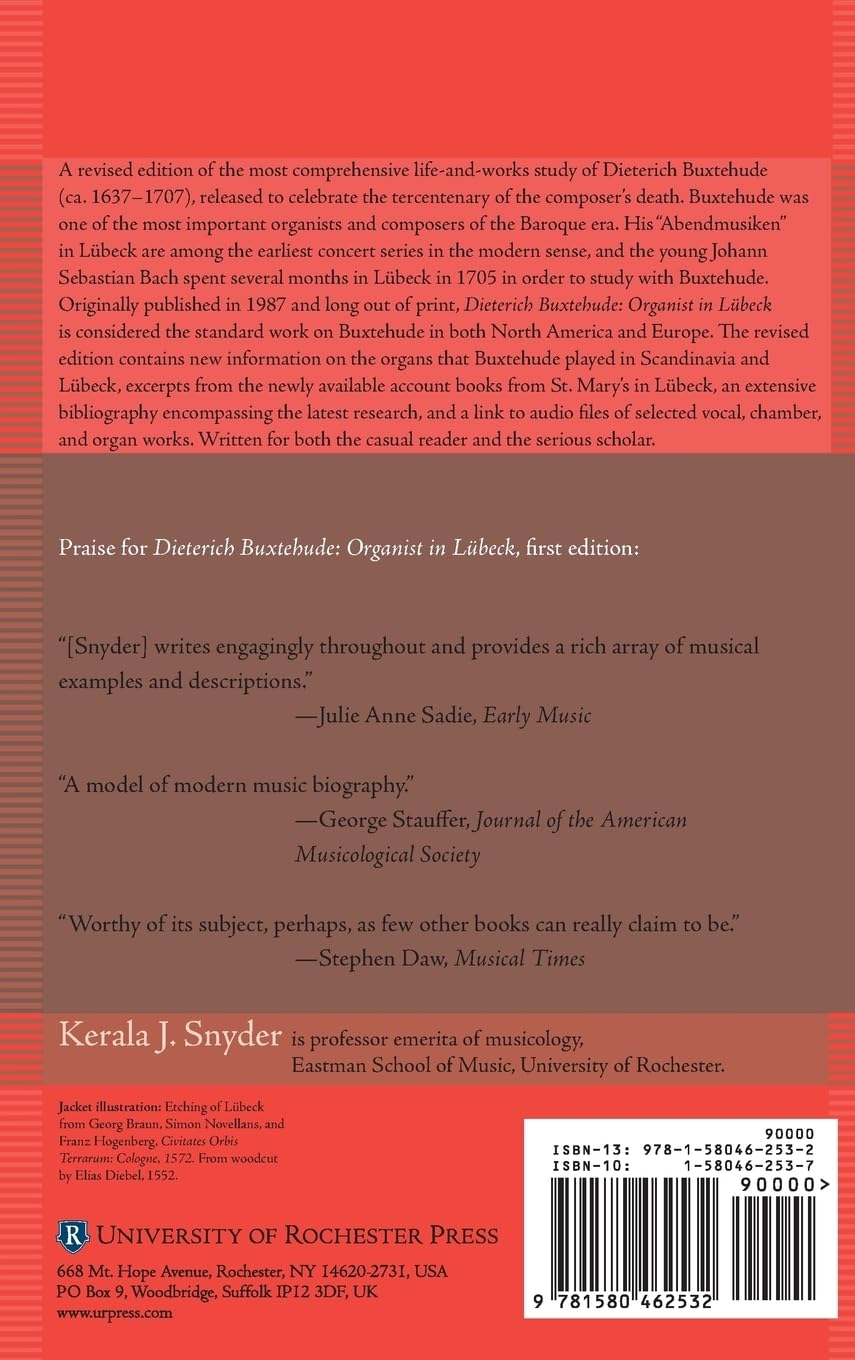 Dieterich Buxtehude: Organist in Lübeck: 44 (Eastman Studies in Music)