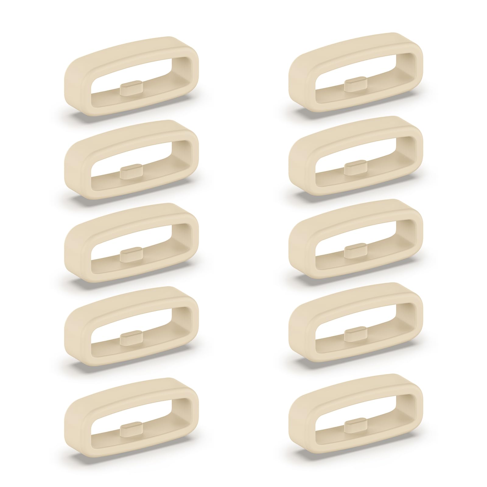 YIBOZI 10 Pieces Silicone Fastener Ring 18mm /20mm /22mm Wristband Keeper Smartwatch Strap Retainer Holder Replacement Accessory
