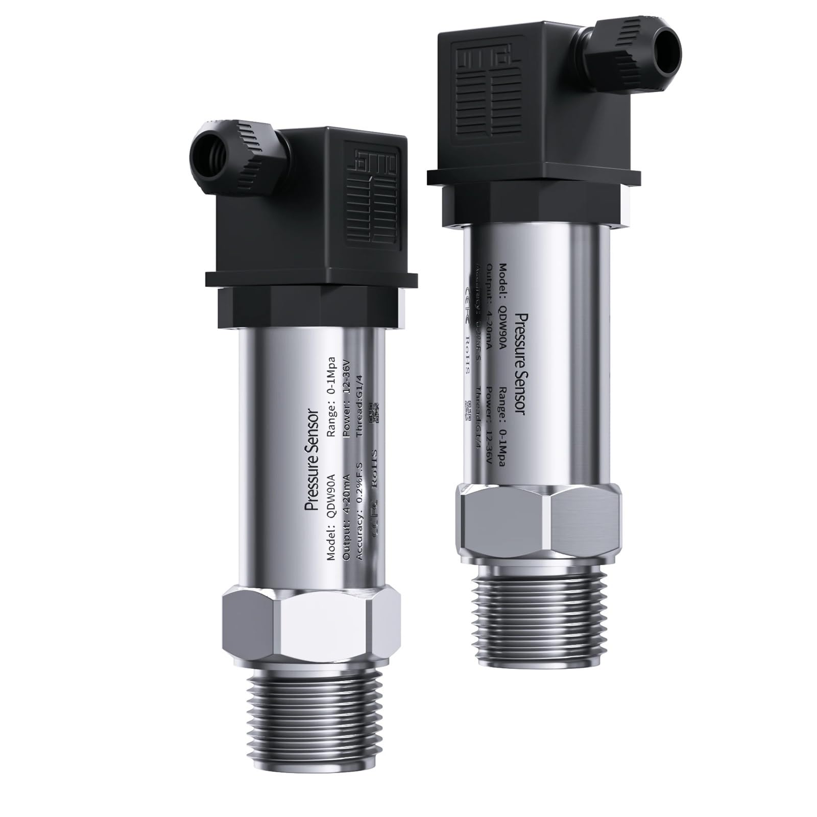Transmisor de presión pequeño 0-1bar 0-5bar 0-10bar Sensor aire agua 0-5V RS485 M20-1.5 G1-4 transductor rosca 1 Uds(M20-1.5 thread,0-0.2bar)
