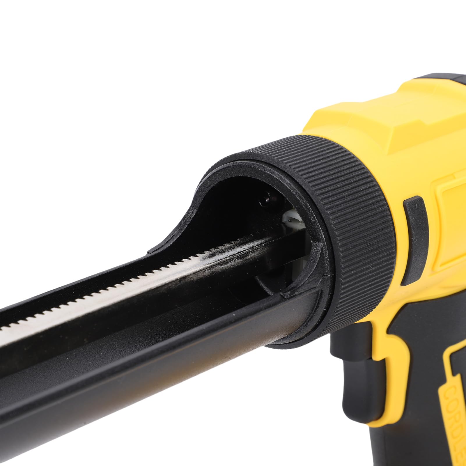 ASHATA Bezprzewodowy Pistolet do Uszczelniania z 6 Regulowanymi Prędkościami do Precyzyjnych zastosowań Przy Renowacji Domów, żółte Wykończenie, Narzędzie Elektryczne Uszczelniaczy 10 Uncji
