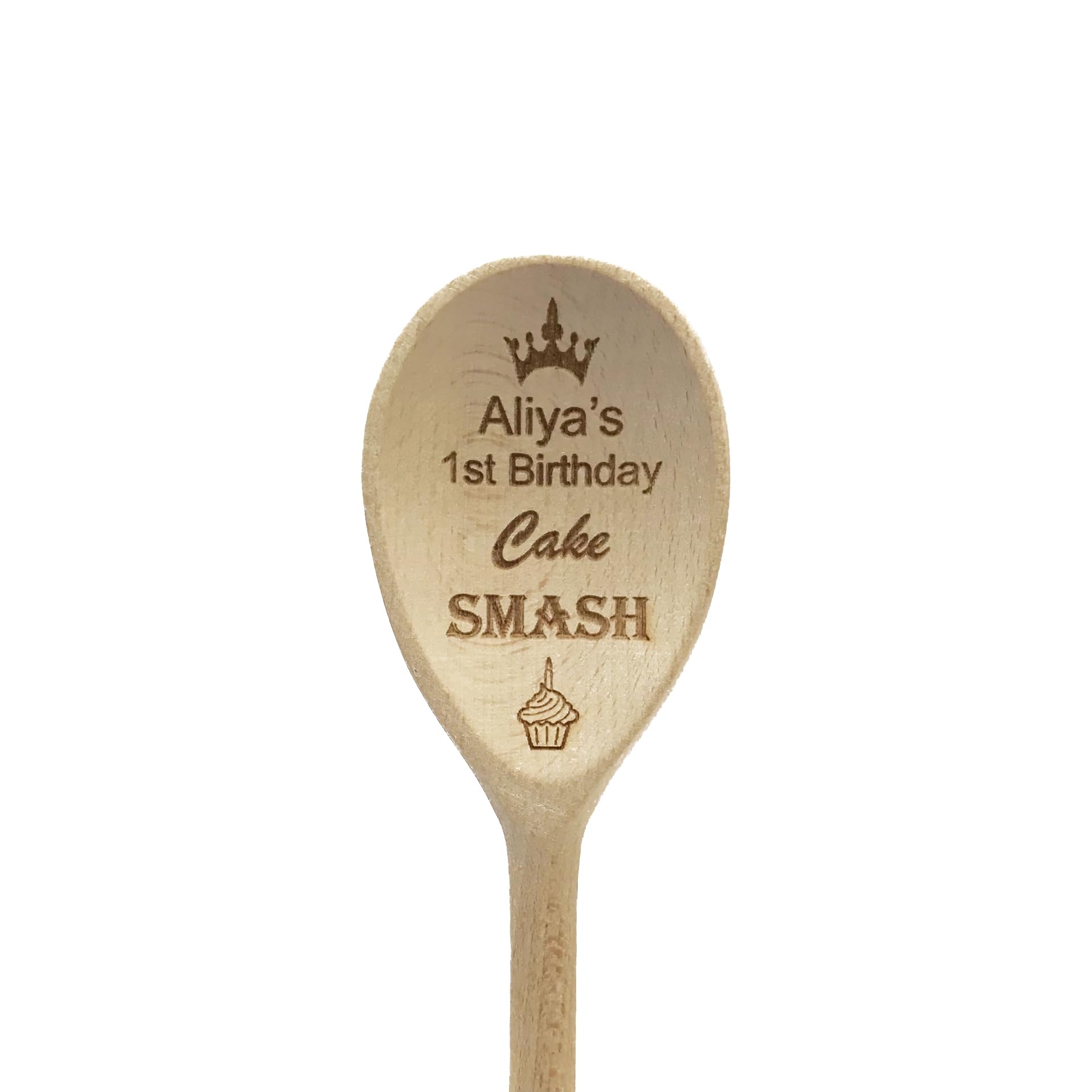 1st Birthday Cake Smash Spoon Personalised Keepsake First Birthday Photo Prop Memory Box Gift