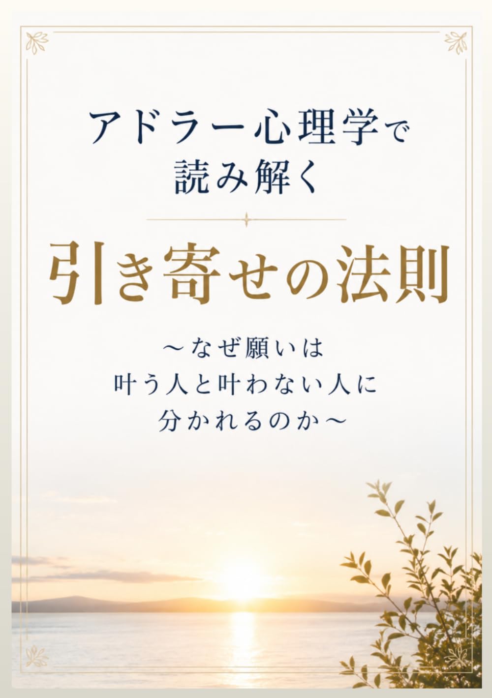 アドラー心理学で読み解く引き寄せの法則: 〜なぜ願いは叶う人と叶わない人に分かれるのか〜