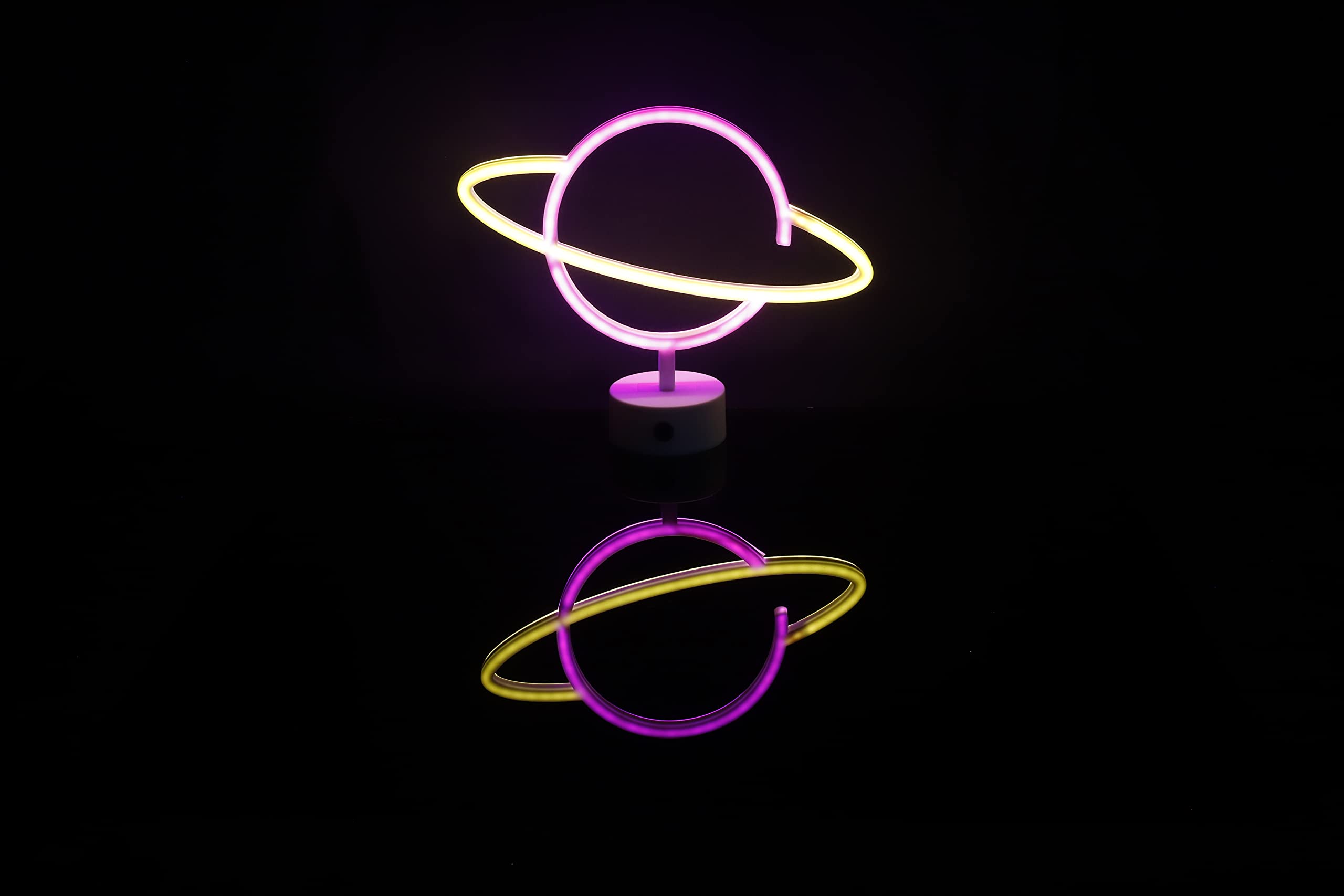 BREIS Toys for 3-8 Year Old Boys Girls,Led Neon Sign Art Shaped Decor with Base Room Decor for Bedroom,Funny Chirstmas Xmax Birthday Gifts for 3-8 Year Olds Kids Toddler Toys (Two-Color Earth)