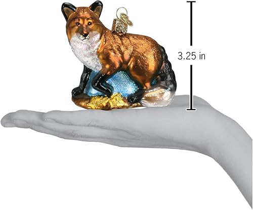 Miniatura 5 de Old World Christmas Adorno Adornos de cristal soplado para árbol de navidad, animales salvajes