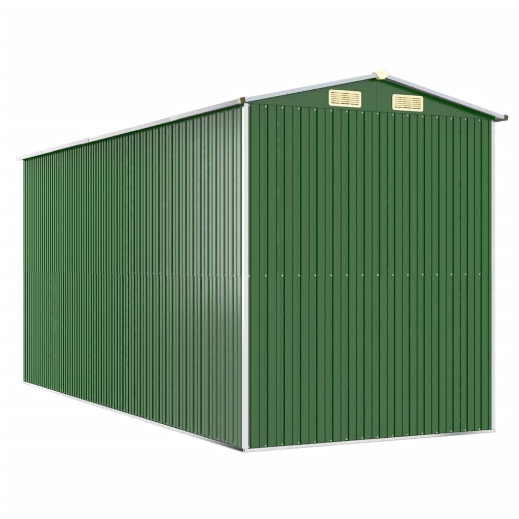 Générique Abri de Jardin Vert 192x440x223 cm Acier galvanisé,Maison & Jardin,Pelouses & Jardins,Vie en extérieur,Structures extérieures,Cabanes & abris de Jardin,3147430