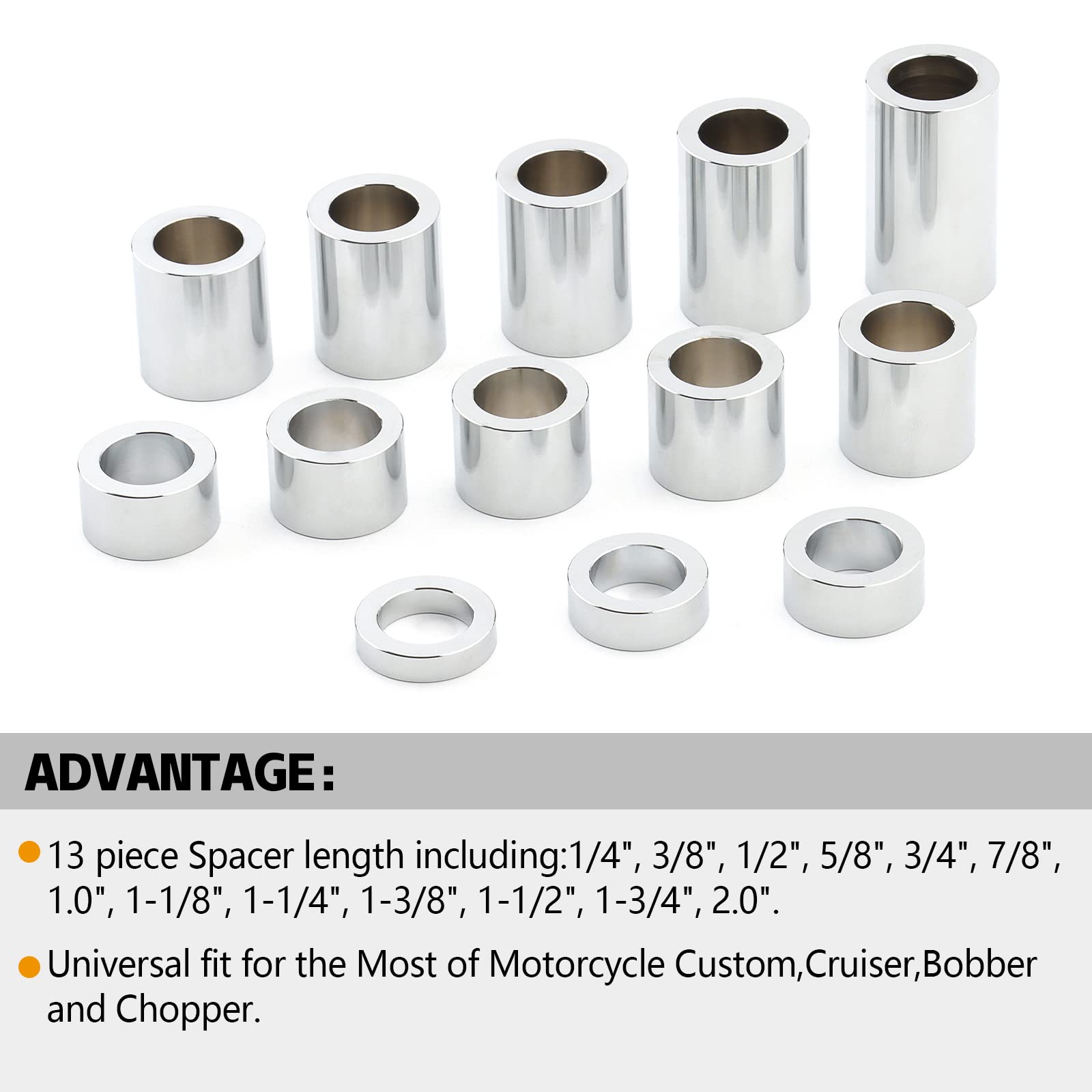 Snapklik.co : Oqiang Wheel Axle Spacer Kit 3/4 ID 1-1/4 OD Aluinu