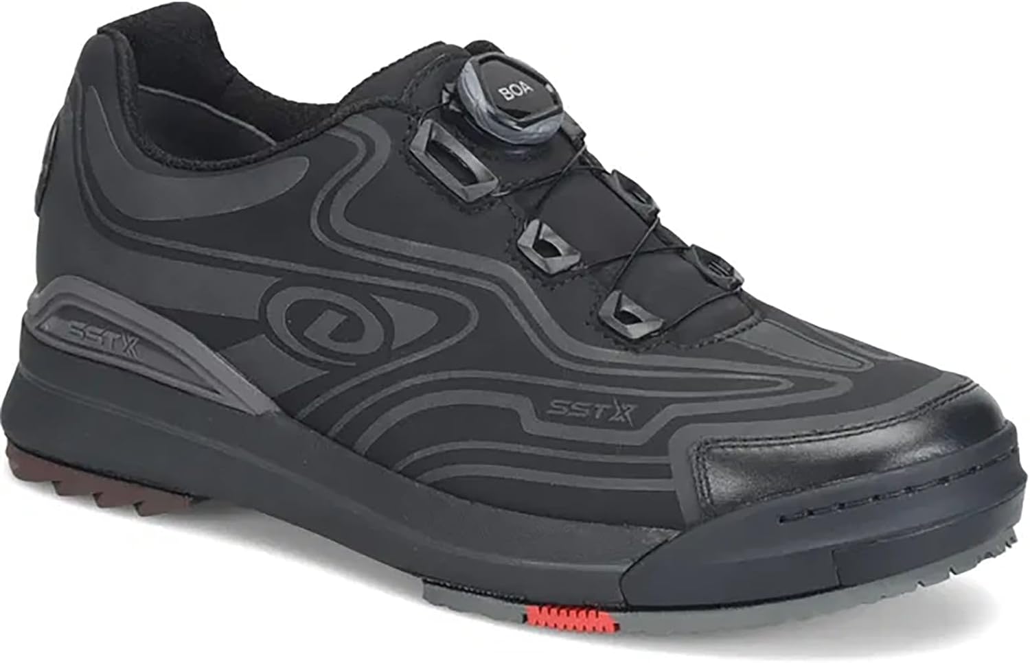 Dexter Mens SST X Tron Boa Wide Bowling Shoes (for Right and Left Handed Bowlers. Men's Shoe Sizing) - Black 12 | No Extra Soles or Heels in The Box | Comes with 1 Shoe Protector