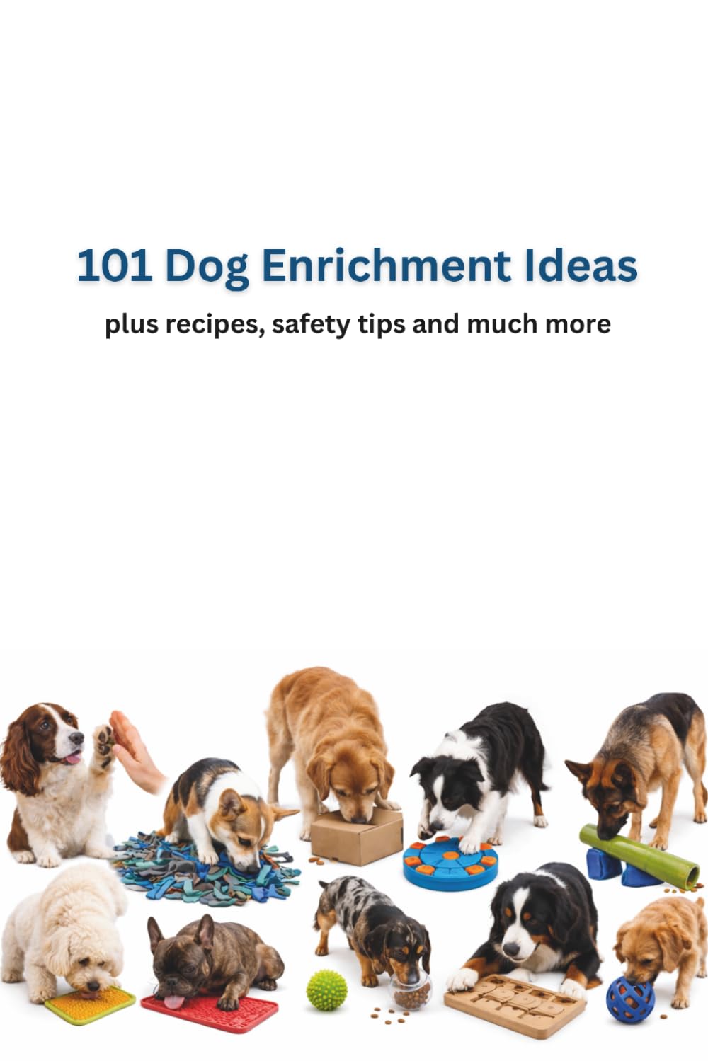 The Dog Enrichment Book: 101 Fun and Easy Enrichment Ideas, Safety Tips, Homemade Training Treat Recipes, and More for a Happier, Mentally Stimulated Dog