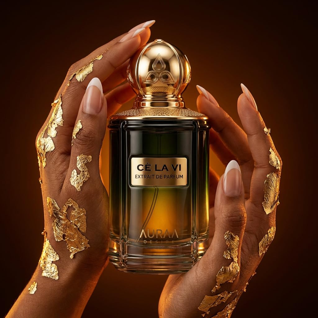 Auraa Desire Ce La Vi Extrait de Parfum, 100 ml, langanhaltendes Vanilleparfüm für Damen und Herren, Safran-Lavendel-Sommerduft für Herren, Libre Le Parfum