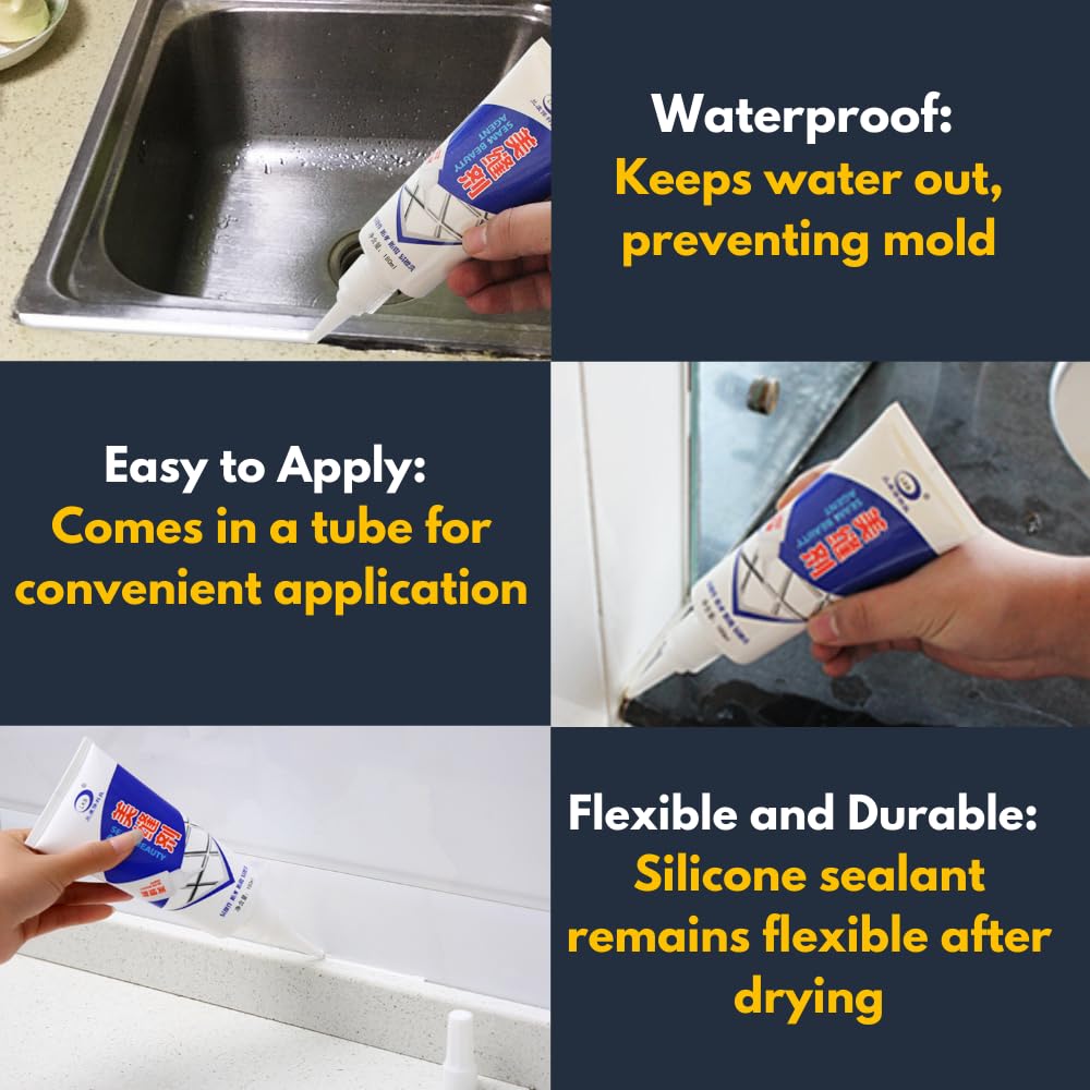 Zulaxy Tile Gap Filler Waterproof Grouting Silicone Sealant Paste Tube for Bathroom & Kitchen Tile, DIY Home Sink Gaps, Tiles Gaps & Grouts (180 Grams) : Amazon.in: Industrial & Scientific