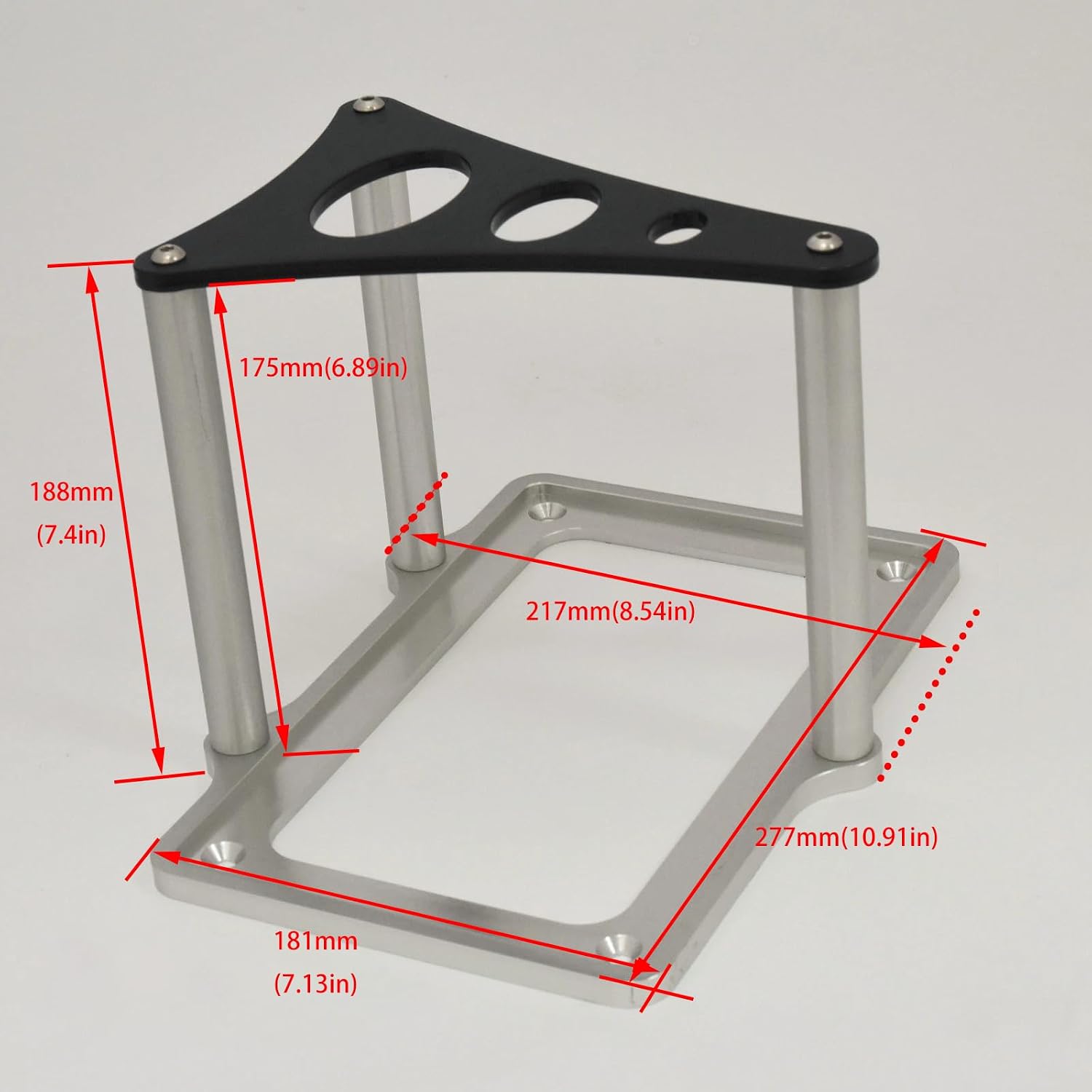 Billet Aluminum Battery Mount Tray For Powermaster Black Top
