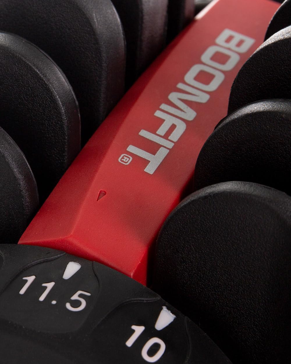 BOOMFIT Manubri Regolabili 24 kg Coppia Set Pesi Regolabili Palestra | Da 2,5 a 24 kg per manubrio in incrementi di 2,5 kg, sostituiscono 12 manubri e liberano spazio in casa