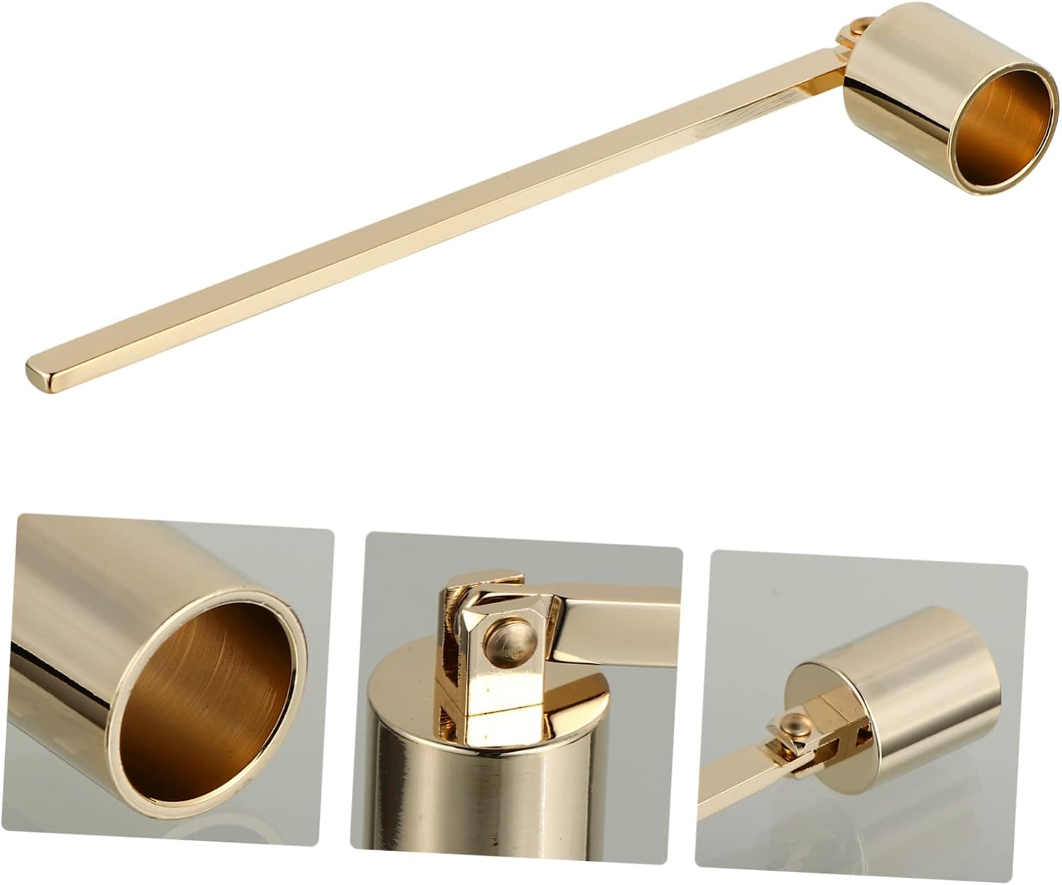 ORFOFE 3pcs Candle Snuffer Long Handle Flame Extinguisher Ergonomic Design for Wick Snuffing for Home and Events