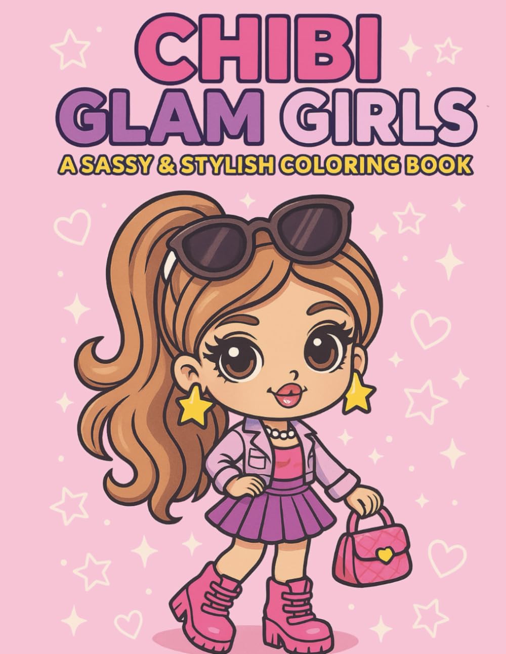 Chibi Glam Girls: A Sassy & Stylish Coloring Book.