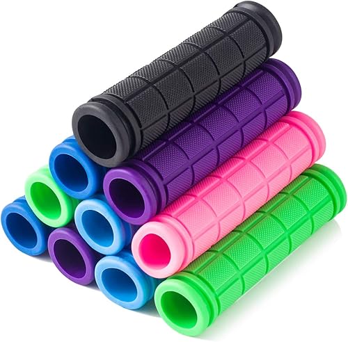 Miniatura 7 de MSDADA 2 pares de empuñaduras de manubrio de bicicleta, agarre de goma antideslizante para niños, bicicleta de montaña, carretera, bicicleta urbana,