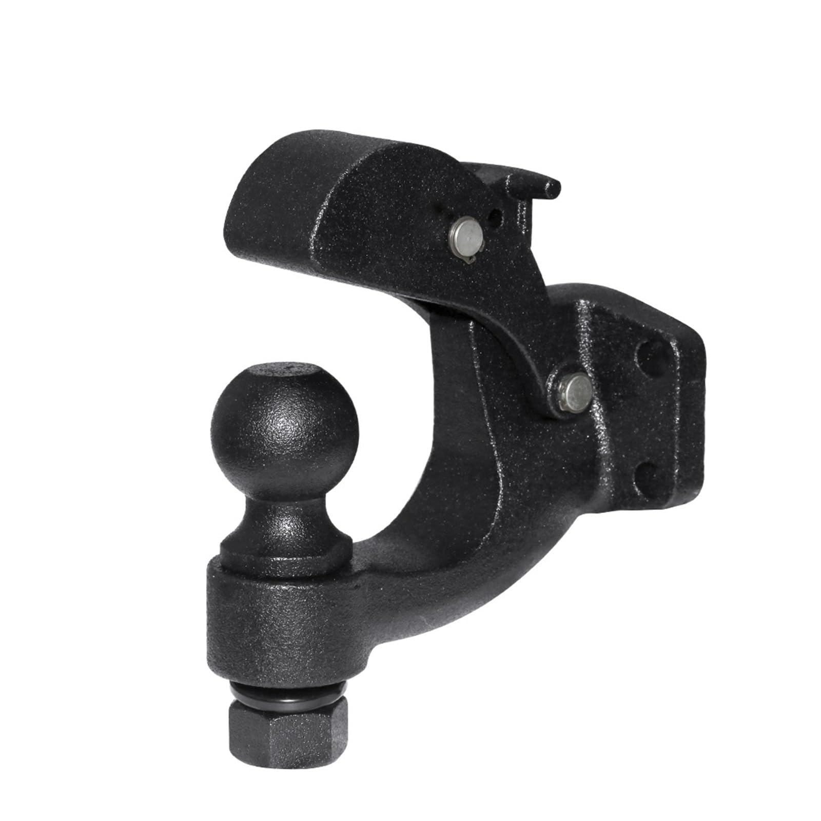 Zaczep przyczepy, Matowy Czarny Zaczep Czopowy 2 "50mm Kula Holownicza Heavy Duty 5 TON Hak Holowniczy Do Samochodu Części Do RV Camper Caravan Akcesoria Do Samochodów Kempingowych(50mm Ball)