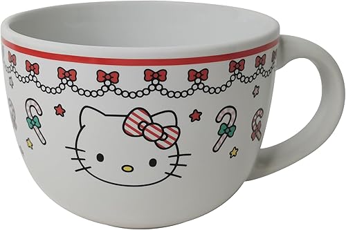 Miniatura 8 de Silver Buffalo Sanrio Hello Kitty Zodiac - Taza de sopa de cerámica, 24 onzas Perk Central de 24 oz,Negro -,Azul,Alineación de Care Bears,Care Bears