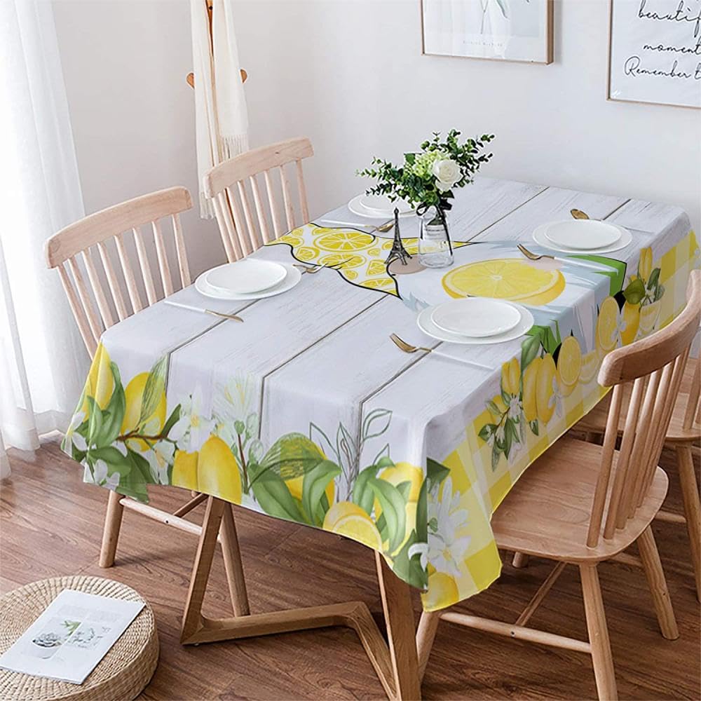 Nappe en tissu décorations de fête de vacances Bois de Citron pour repas