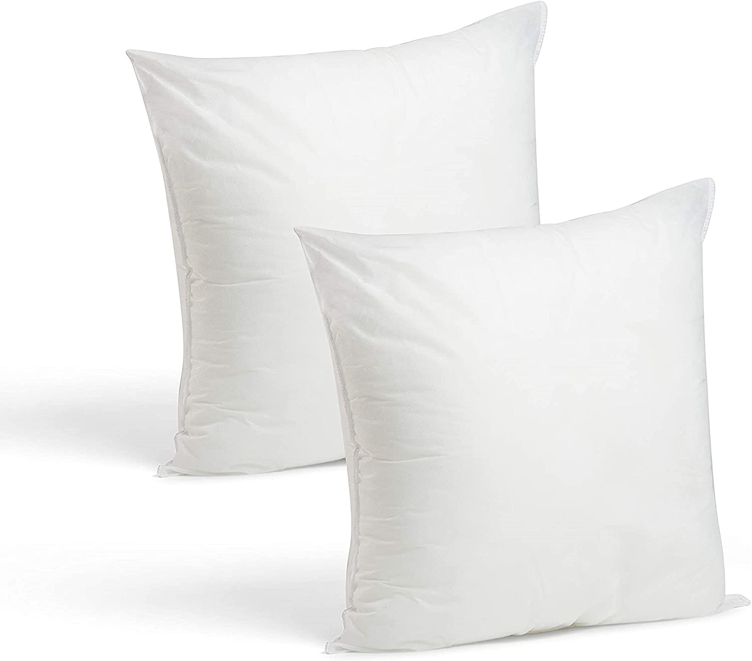 Prime Kingdom Bedding Cushion Inner Pads Cushion Stuffer Inserts, Hollowfibre Square Pillows Extra Deep Filled Plump and Machine Washable (2, 65 x 65cm)