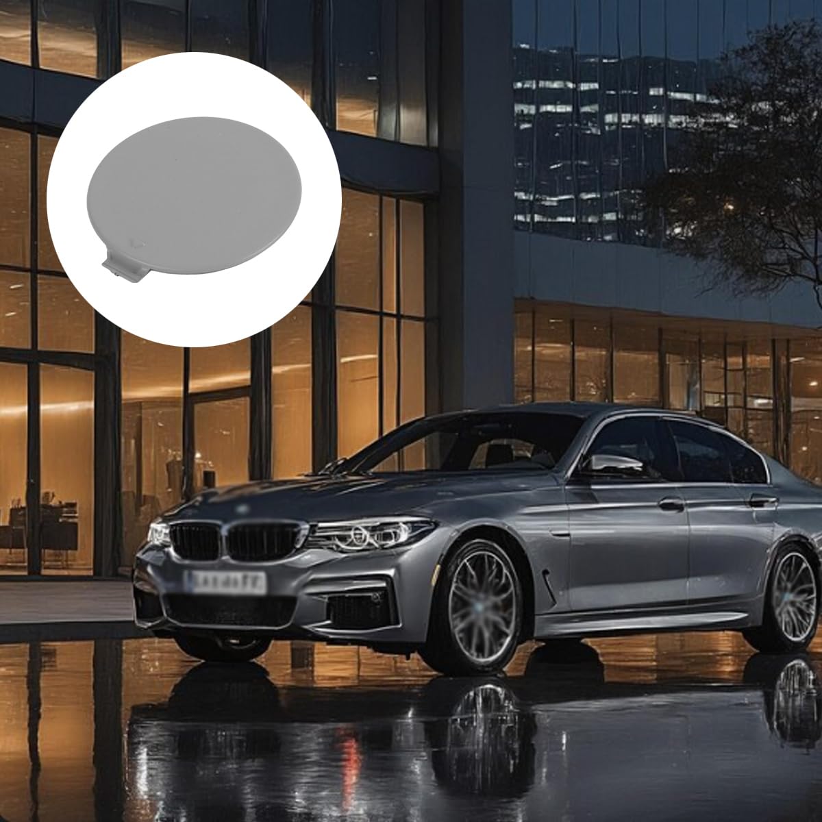 Abdeckung für vordere Abschleppöse, Karosserieteil, Abdeckung für Abschleppöse für BMW E81 E87 (2004–2012), M Sportpaket, Teilenummer 51117837429