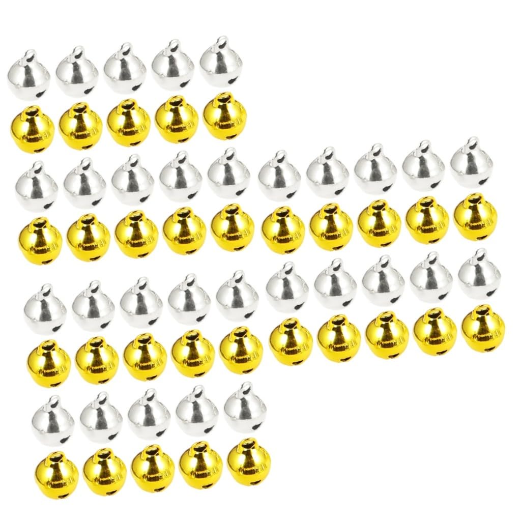 STOBOK 3 Set Ciondolo Portachiavi Decorazioni per Natale Campanellini Natalizi Piccole Campanelle Ciondolo Campanelli D'albero Mestieri di Campane Ciondolo Albero Fai da Te 200 Pezzi * 3