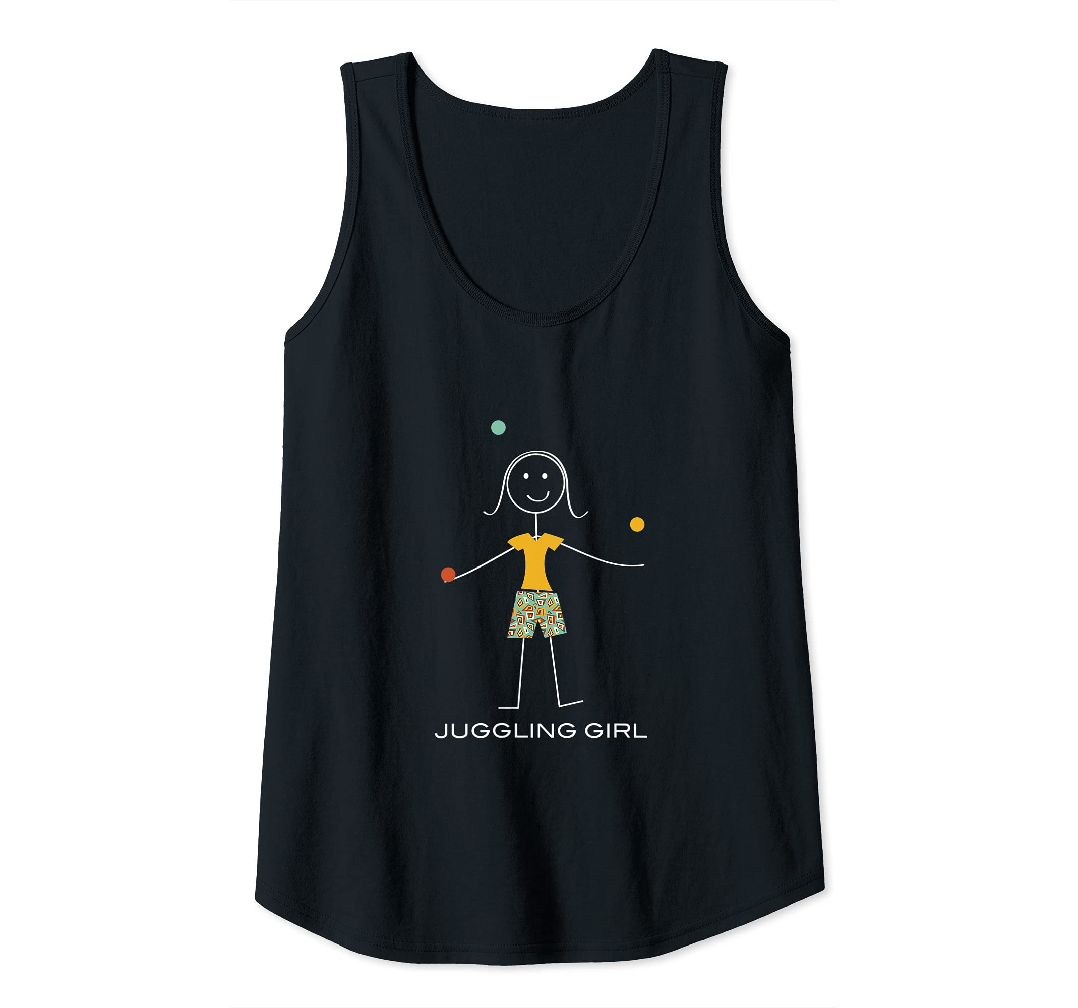 Womens Funny Womens Juggling, Girl Juggler Tank Top