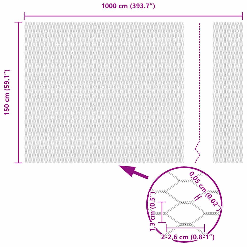 Cerca Hexagonal Plateado 1,5 x 10 m Acero galvanizado para gallineros y huertos,Protege Animales pequeños,Uso Exterior Seguro y versátil Tamaño de Malla 13 mm