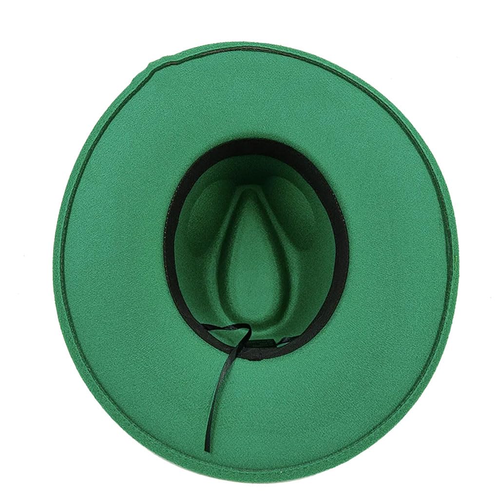 Cappello Fedora da donna, a tesa larga, in feltro, stile jazz