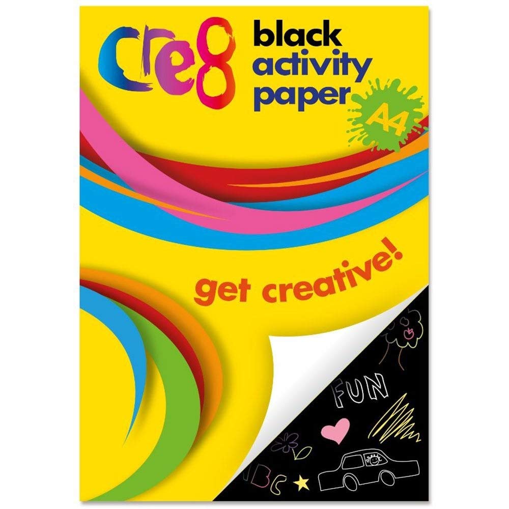 Martello Cre8 A4 Black Activity Paper 60 Sheets