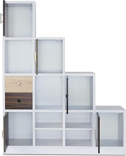 Miniatura 10 de HOMES: Inside + Out Catrina - Estantería moderna para escaleras, color blanco