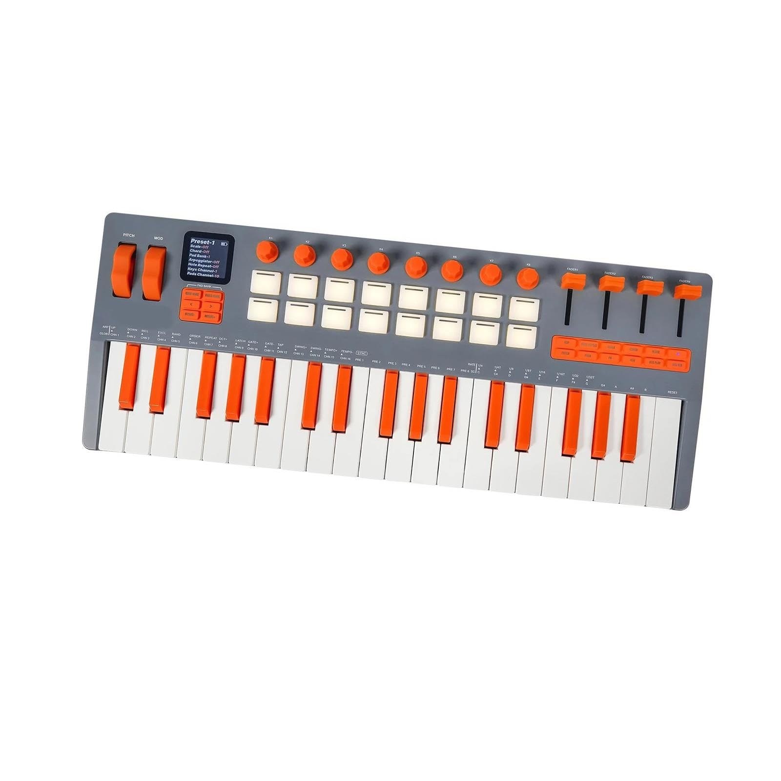 Teclado MIDI Inalámbrico Teclado Electrónico Profesional