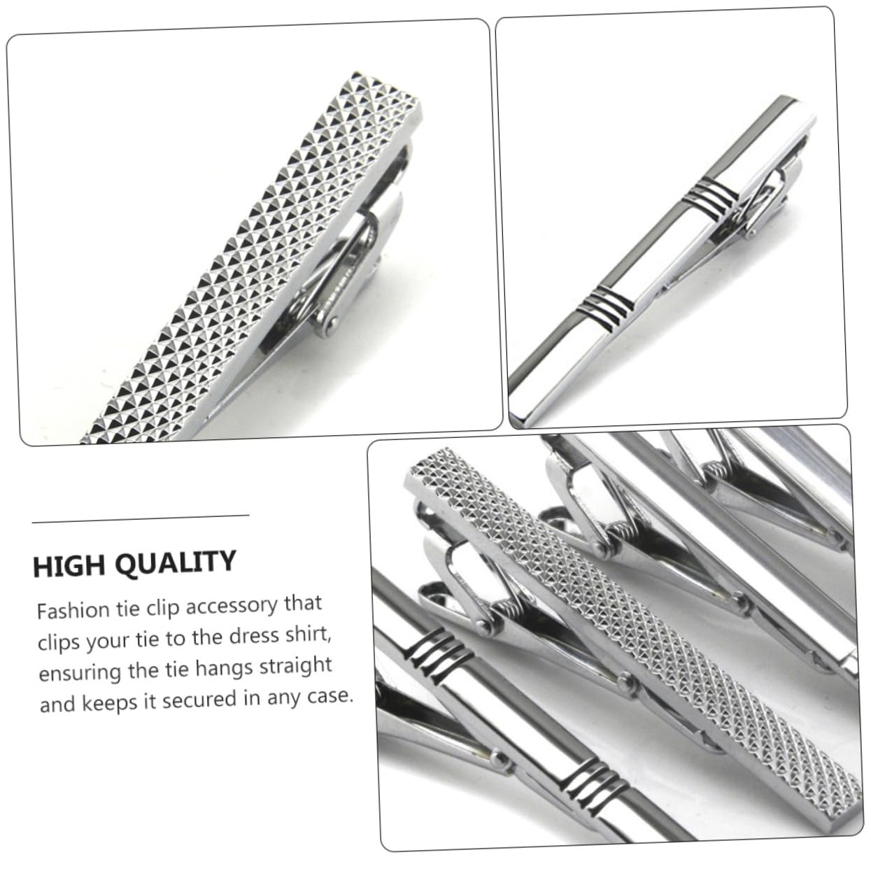 Veemoon Conjunto De Pasadores De Corbata Accesorios Azul Atar Acortar- Clips De Pajarita Clips De Corbata Para Hombres Únicos Clip De Corbata De Los Hombres Cobre