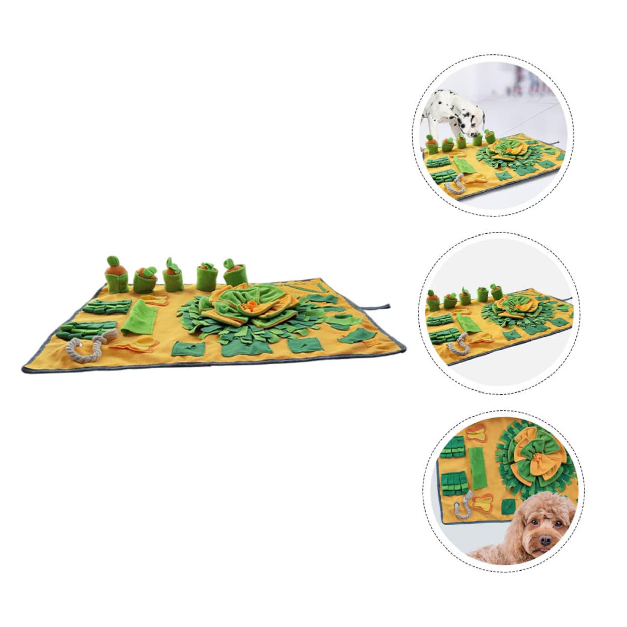 Yardwe Snuffle Mat Futtermatte aus Rutschfestem Anti erstickungs Futterunterlage für Haustiere Suchspielmatte für Hunde und Katzen Sichere Futterhilfe mit Kreativem Design