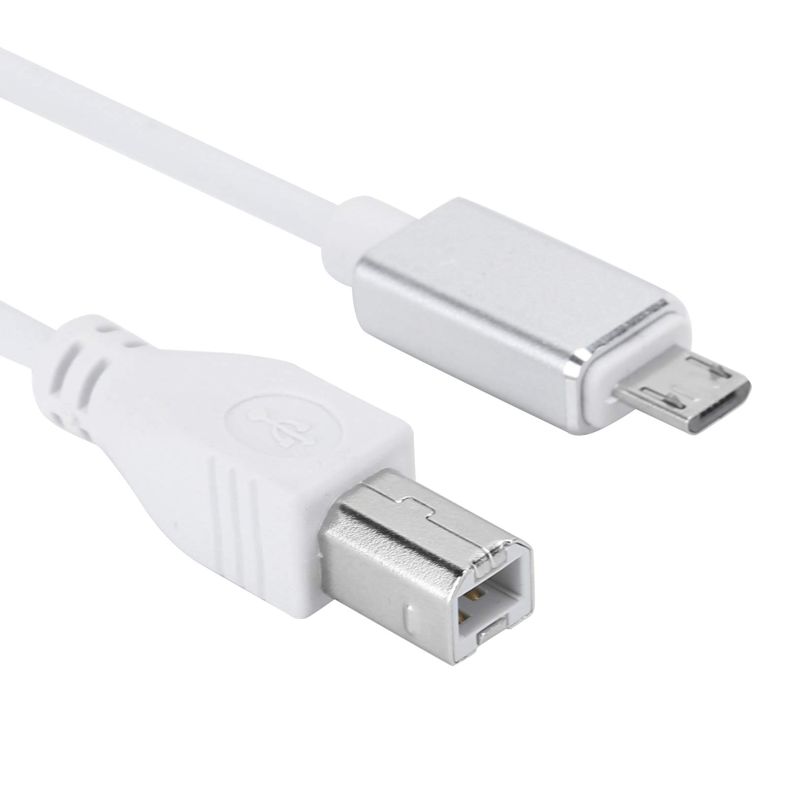 Keenso Set di Filo per Pianoforte Elettrico 2st V8, di Connessione da USB a B-tipo Antiossidazione per Microfono/Samson, Adatto per la Chiave Musicale, Lunghezza 1 M