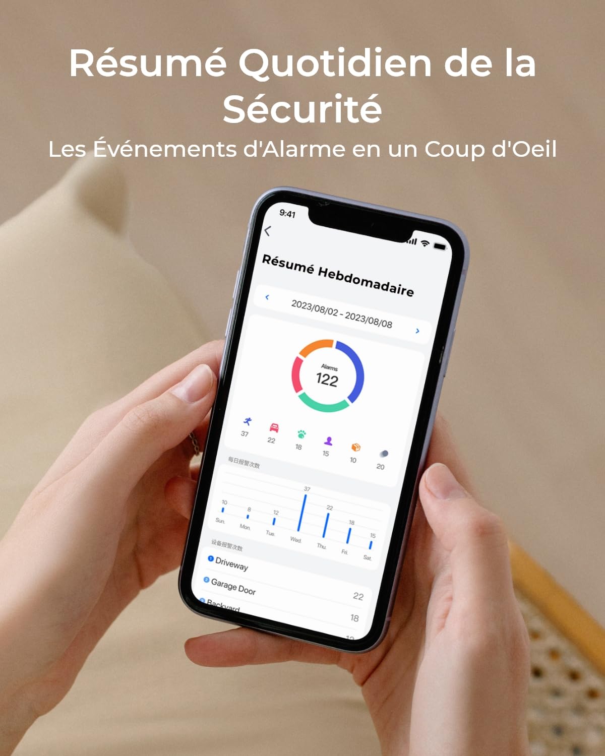 Reolink Home Hub Centre Surveillance WiFi Stockage Local sans Abonnement | Wi-Fi 2.4/5GHz, Supporte 8 Caméras, Stockage Extensible Jusqu'à 2 To, Chiffrement AES-128, Lecture Vidéo 16MP pour Reolink