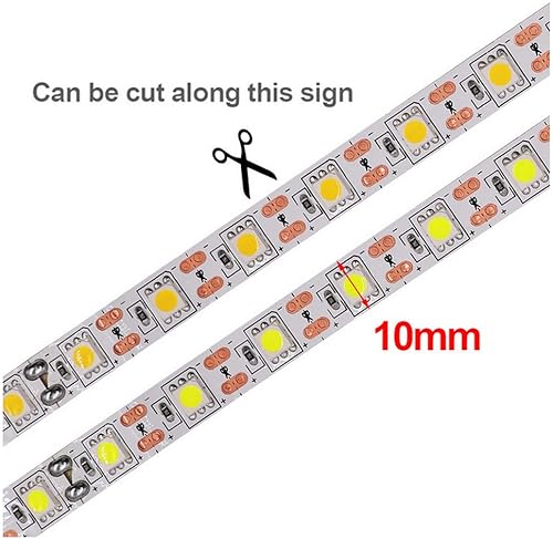 Miniatura 9 de AUSUKY 5V USB LED tira de luz blanca TV retroiluminación lámpara autoadhesiva cinta flexible alambre (blanco-11.8in 18leds)