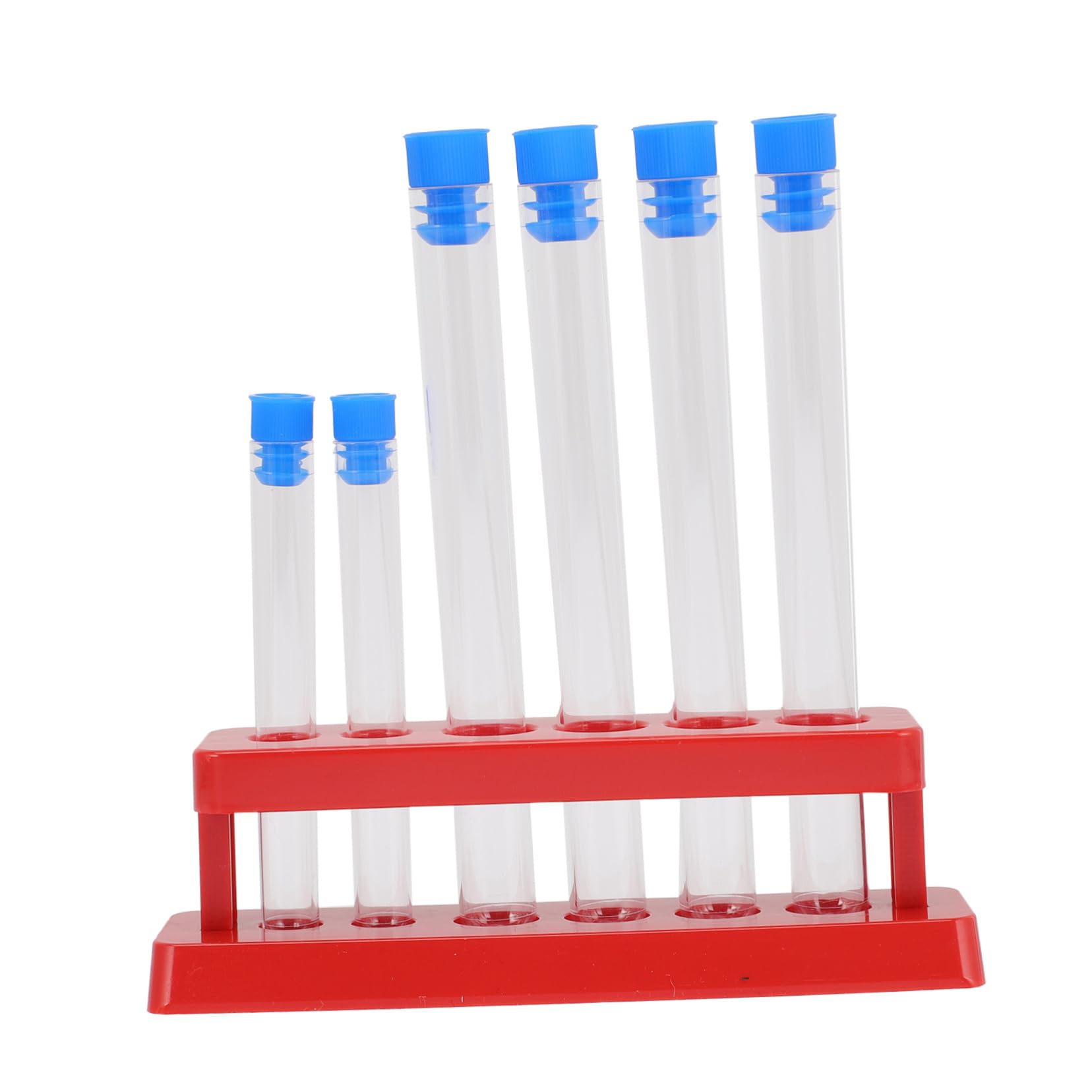 CIYODO Test Tube Rack Dropper 6pcs Storage Rack Cork Safe Plastic for Boys and Girls' Experiments Random Color