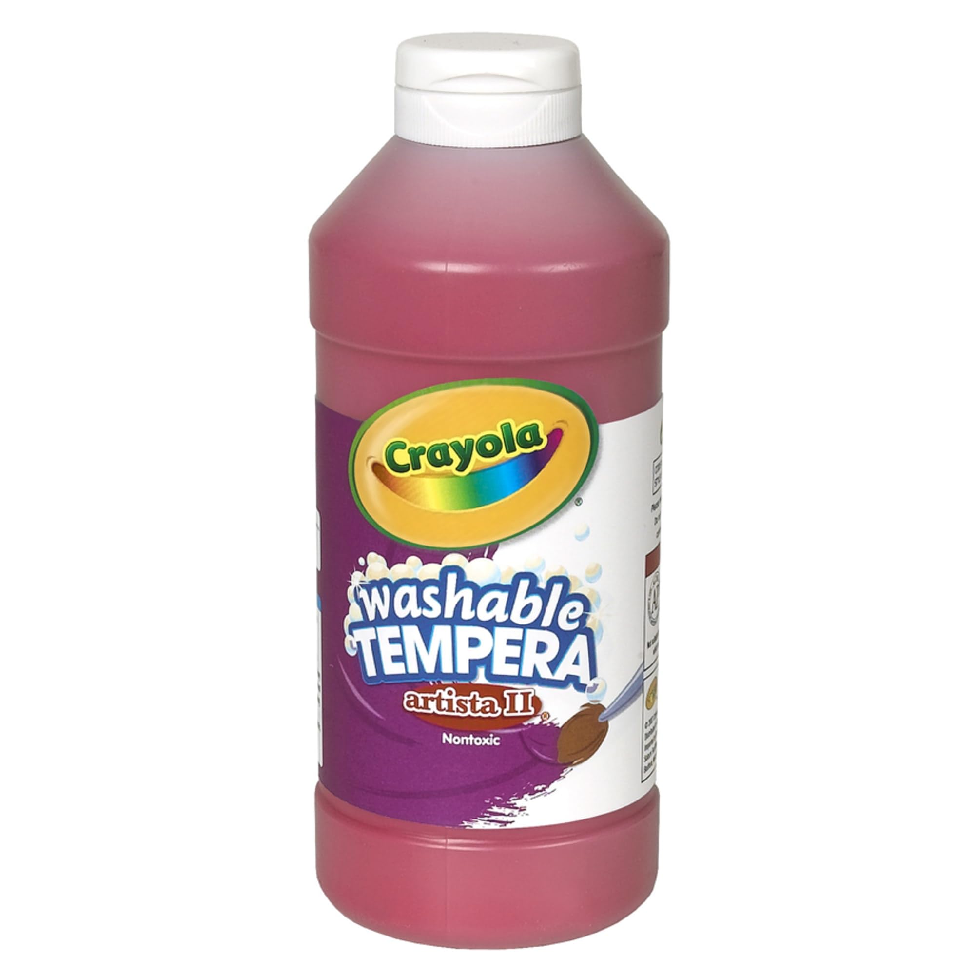 Artista II Washable Tempera Paint, Red, 16 oz
