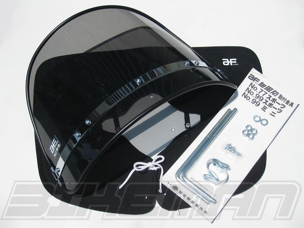 2025，安い 新品 スモーク 旭風防+Zファーザー 黒×黒/CBR400F