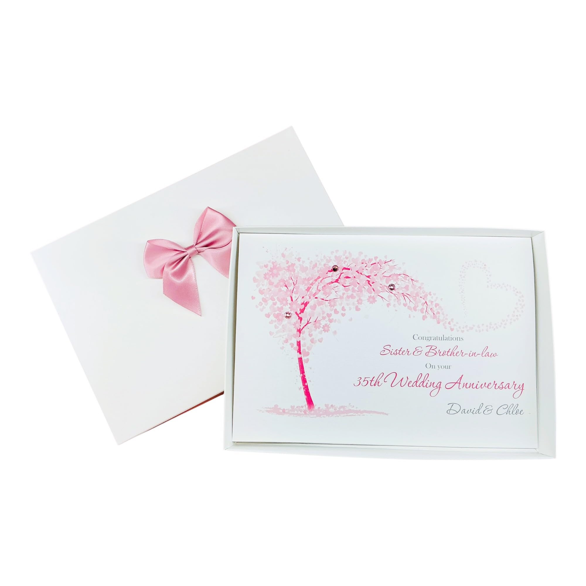 Sister & Brother-In-Law 35th Wedding Anniversary Card 35 Years - SH 196