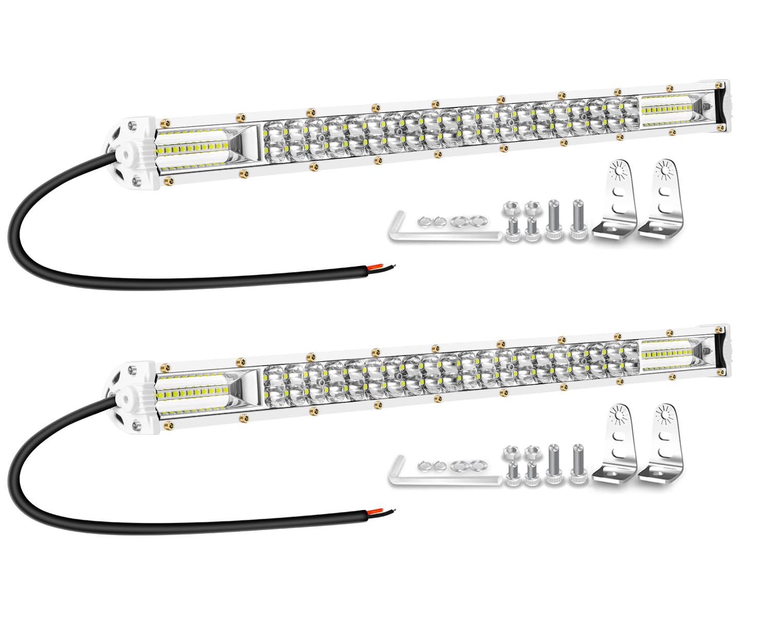 Marine LED Light Bar, 20 Inch 120W 10000lm LED Spotlights Slim Work Lights
