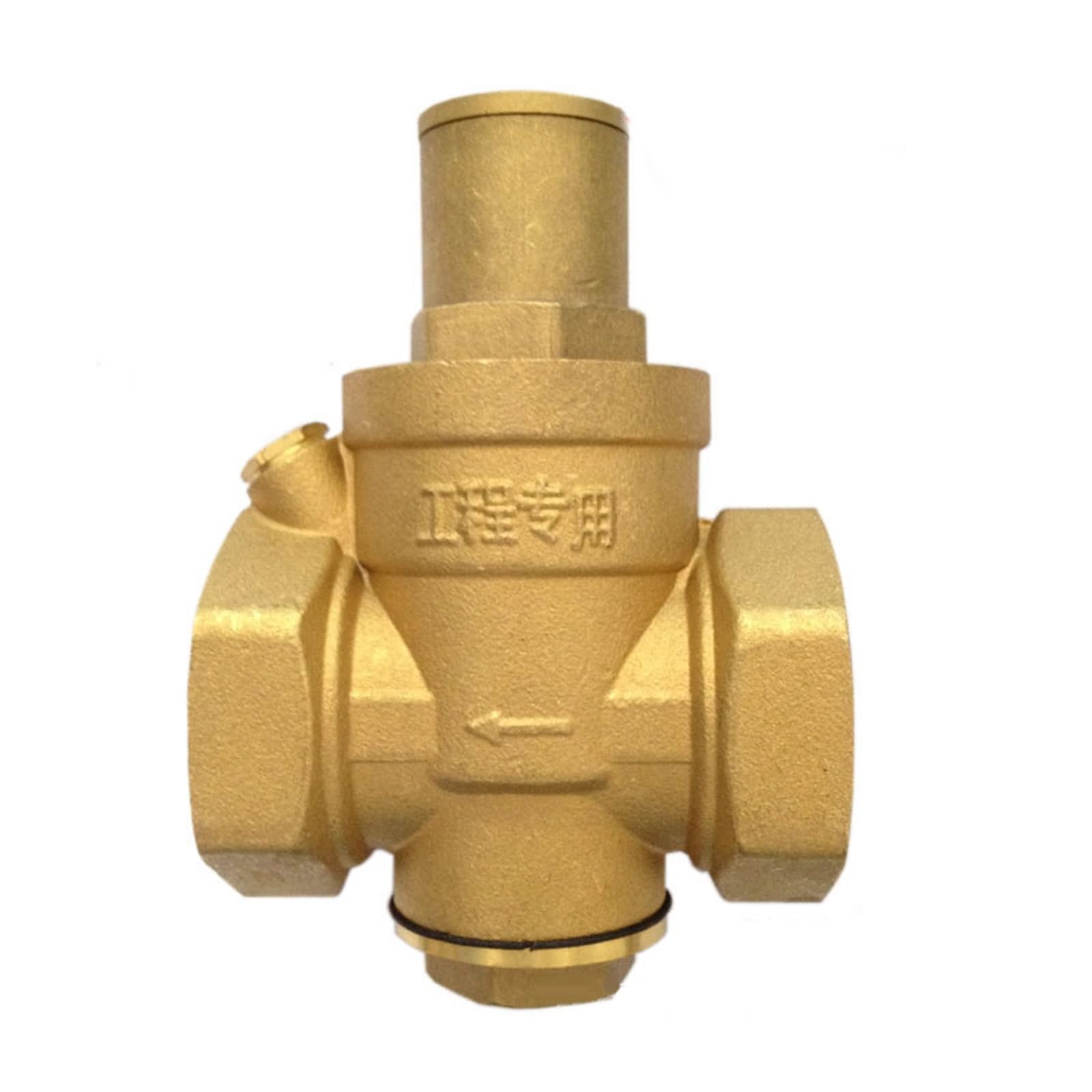 VSPPJYFG Adjustable DN20 Water Reducing Valve 3/4" Female Thread Brass Pressure Gauge Regulator Valves With Gauge Meter(Valve without Gauge)