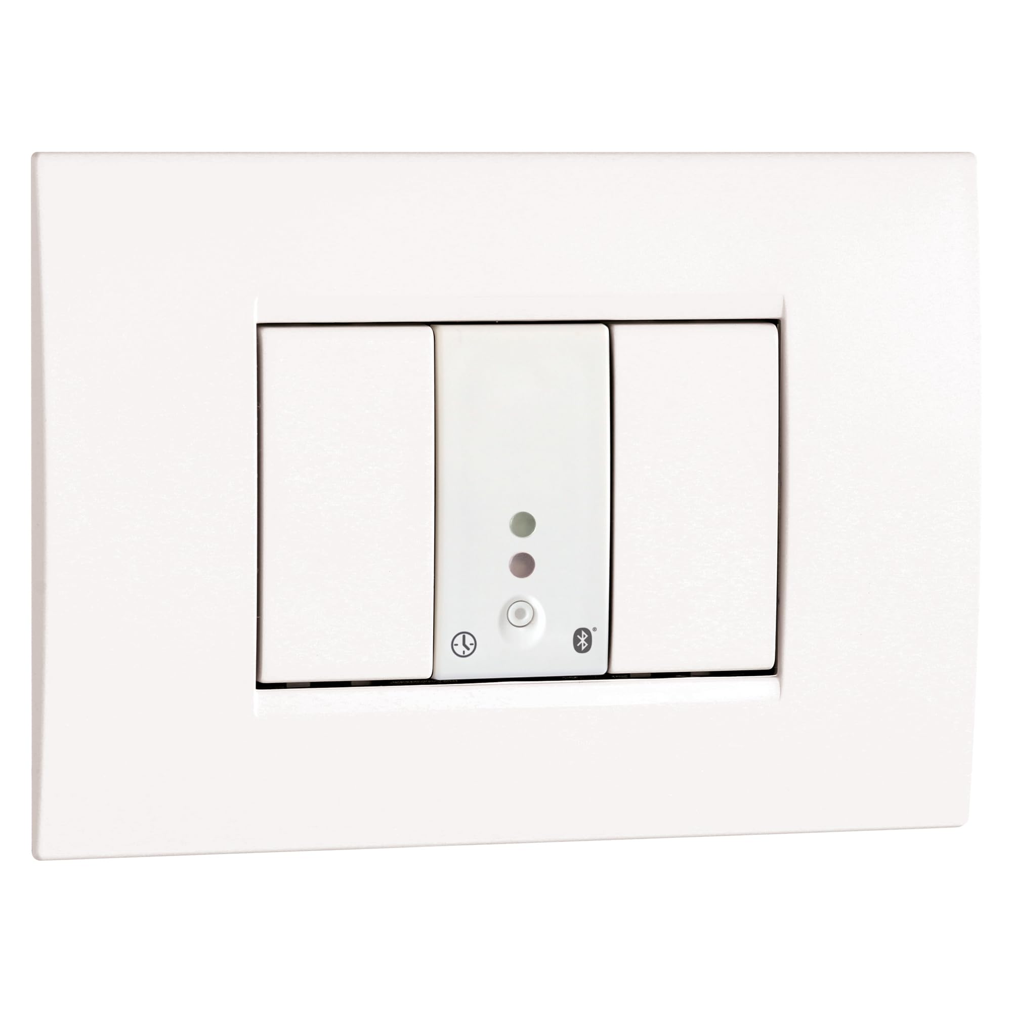 VEMER VE798200 Mini Time – Digitaler Zeitschalter mit Bluetooth, 1 Modul, Timer mit Zeit- und Astronomik-Programmierung per App für Lichter, Tore, Rollläden, Weiß