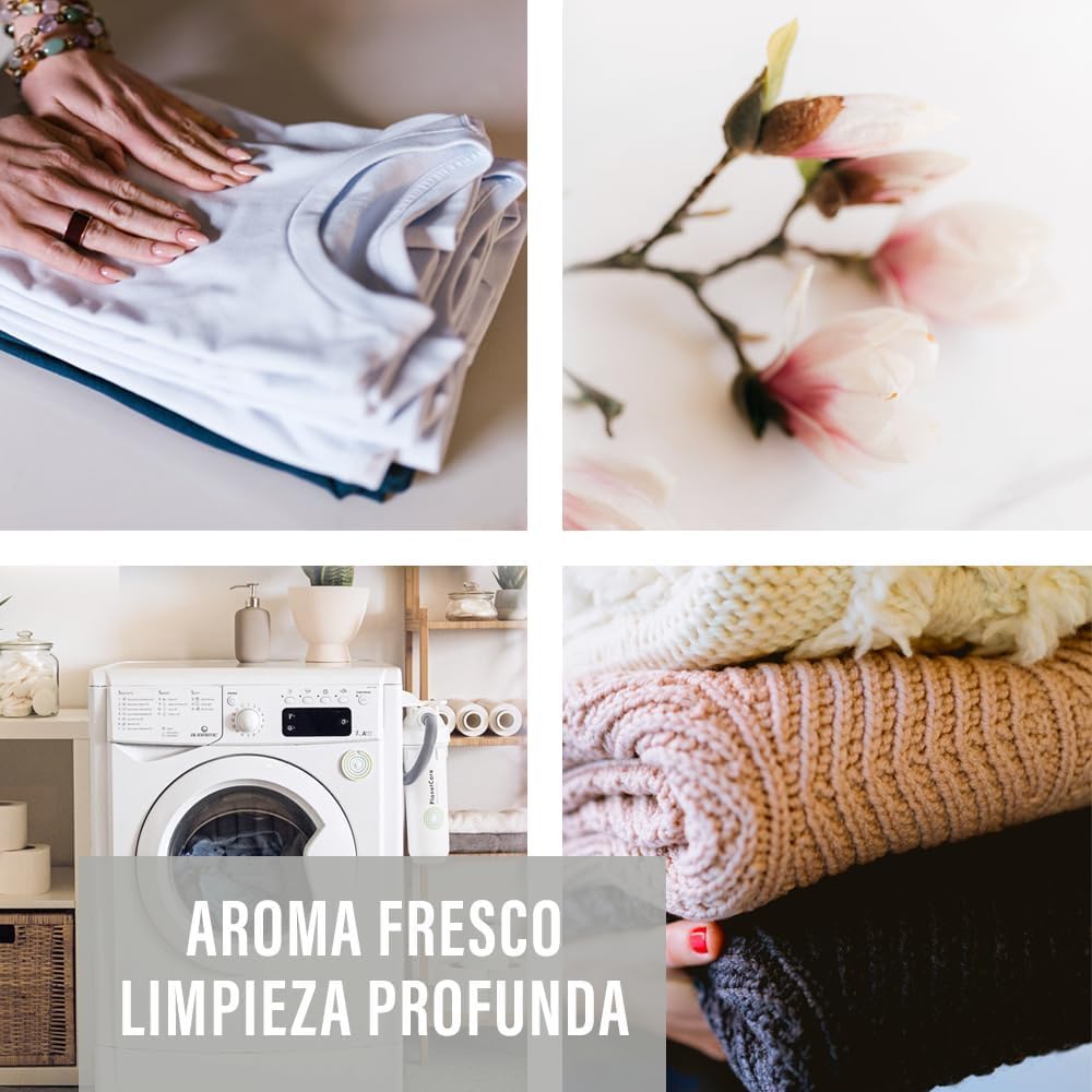KIMIA - Pack Full Ropa Limpia | Detergente 5 L Spring Bloom + Detergente 5 L Summer Dreams + Suavizante Mimoso + Suavizante 5 L Milkshake | Limpieza y Suavidad Profunda | Protege Color de la Ropa
