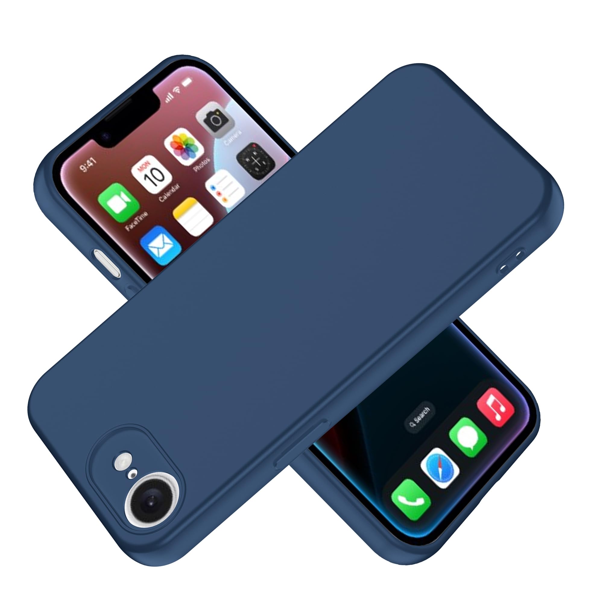 Suttkue for iPhone 16e/SE 4 (2025) Case,high qualit,Scratch Resistant,Anti-Skid-TPU Rubber Soft Skin Silicone Protective Case Cover-Blue