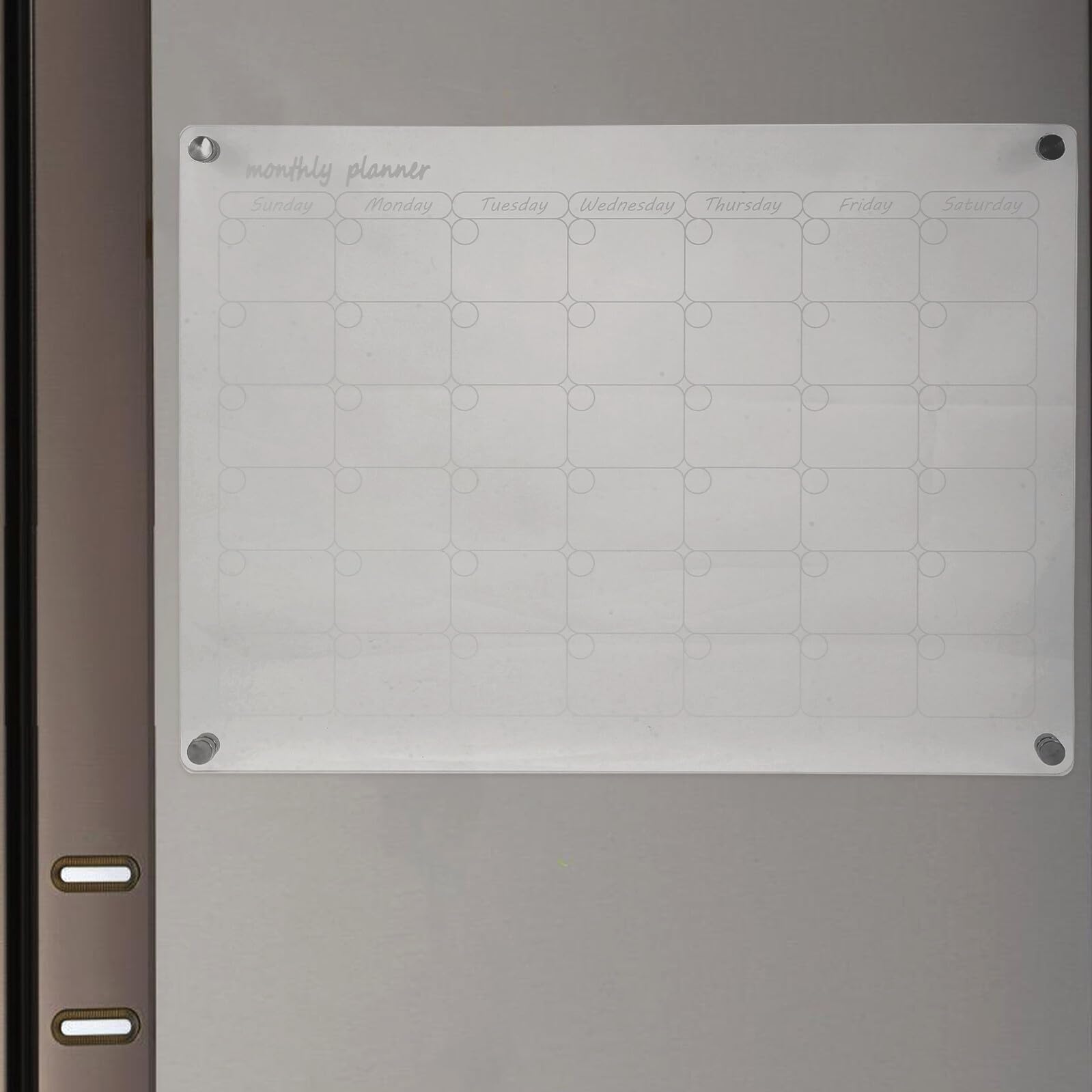 Didiseaon Marqueurs De Calendrier Transparents Calendrier Magnétique Effaçable À Sec Aimanté Magnétique Tableau De Planification Des