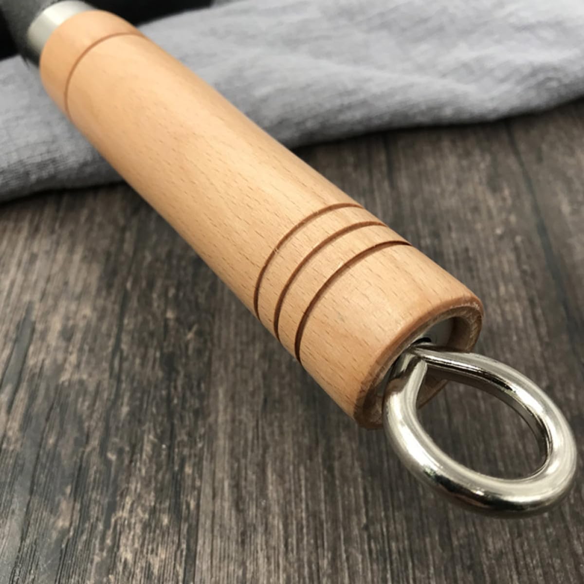Padella in Ghisa Quadrata Antiaderente per Pancake e Uova Fritte Manico in Legno Antiscivolo, Fondo Resistente All'usura per Distribuzione Calore Uniforme, per Cucina, Barbecue