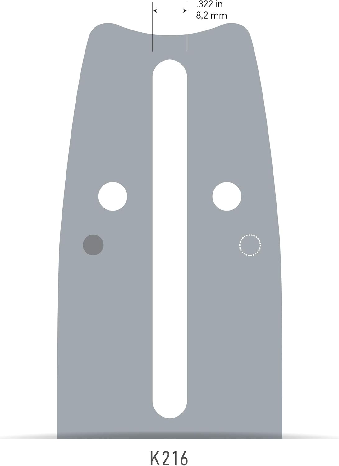 Oregon 160VXLGK216 .050" Gauge .325" Pitch 16" VersaCut Guide Bar